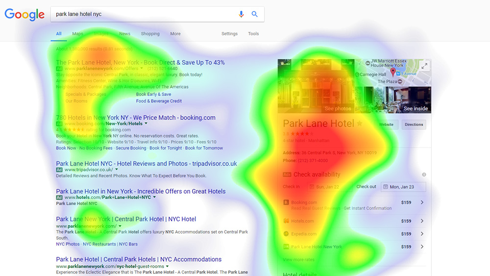 seo heatmap ısı haritası